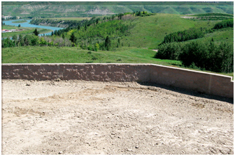 Developer Retaining Wall 3.5m High