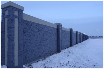  2.4m Custom Stackstone - Developer Perimeter Fence 