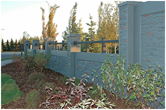  Stackstone pattern with Metal Railing 