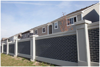  1.8m Brick - Developer Perimeter Fence 